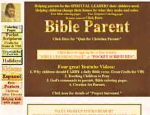 Tablet Screenshot of bibleparent.com